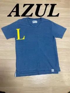 AZUL メンズ　半袖　tシャツ ブルー