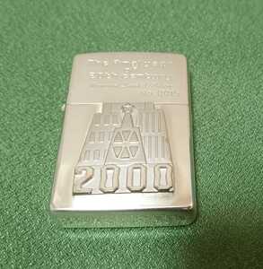 Zippo/ジッポー　20th century　2000年　20世紀末　1999年製　メタル貼り　シリアルNo.0015