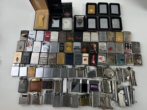 【1/129ES】 ZIPPO zippo ジッポ ガスライター オイルライター ライター シルバー ゴールド RONSON ダンヒル 着火未確認