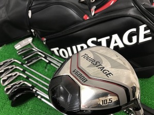 ブリヂストン BRIDGESTONE TOURSTAGE V6000 クラブ11本・キャディバッグセット フレックスS 男性メンズ右 ゴルファーGOLFの魅力