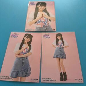 HKT48 春コン ホップステップジャンプ 2024.05.09 LINE CUBE SHIBUYA ランダム 生写真 3種コンプ 江口心々華