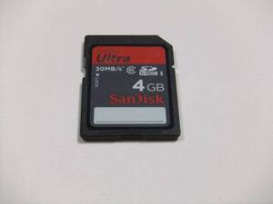 SDHCカード 4GB CLASS6 フォーマット済み 1枚 SanDisk