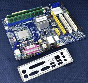 FOXCONN G41MXE G41 LGA775 DDR3 MicroATX マザーボード CPU(Core2 Duo E6300) RAM(2Gx2枚)付属 比較的美品の部類(管:MV60