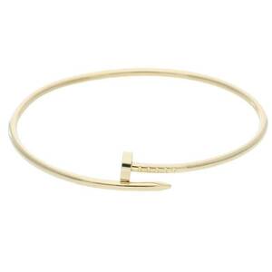 カルティエ Cartier JUSTE UN CLOU BRACELET SM ジュストアンクル サイズ:18 K18YGブレスレット 中古 OM10