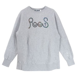 ティーアールサスペンション tr.4 suspension RootS CREW NECK SWEAT プリント クルーネック スウェット トレーナー グレー