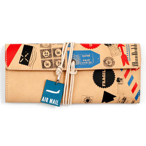 bon voyage postal series pencil caseシンガポールポスト公式グッズシンガポール郵政シンガポール郵便局airmailエアメールペンシルケース