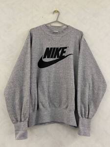 美品 NIKE スウェット Vガゼット サイズL メンズ ヴィンテージ 銀タグ 90s 日本製 ナイキ トレーナー SWOOSH スウォッシュ