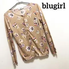 blugirl ブルーガール 長袖 カーディガン 花柄