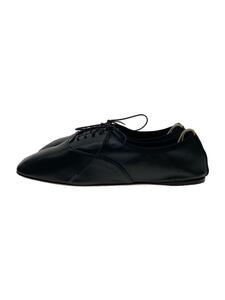 LOEWE◆Soft Derby フラットシューズ/パンプス/38/BLK/レザー