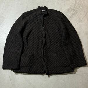 Yohji Yamamoto POUR HOMME 2001AW Knit Jacket rare archive 90s 00s ヨウジヤマモト アーカイブ ギャングスター期 ウールジャケット