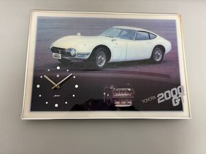 i122501 TOYOTA 2000GT 壁掛け時計 パネル時計 Jeco ジェコー　 トヨタ