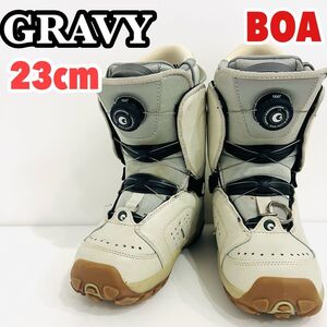 23cm GRAVY スノーボードブーツ BOA ボア スノーボード スノボ　ブーツ