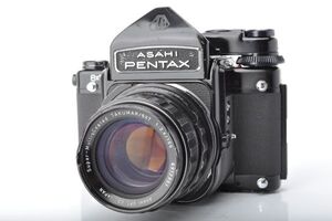 【良品】ペンタックス PENTAX 6×7 後期 TTL ファインダー+ smc Takumar 6×7 105mm F2.4 完動品 #p20