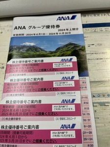 全日空株主優待券（４枚）期日：２０２５年５月３１日