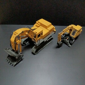 ● KOMATSU「1/50 PC650・1/40 PW60 」※一部に破損あり　コマツ　重機　ミニカー　シンセイ　ヨネザワ　日本製