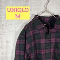 UNIQLO ユニクロ【M】チェックシャツ/長袖/トップス/カジュアル/春秋