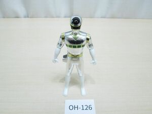 ネOH-126【現状渡し】電磁戦隊メガレンジャー■メガシルバーレンジャー フィギュア■プラヒーロー/人形/ユタカYUTAKA/1997年