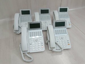 ΩXC2 1044 o 保証有 NTT ZX-(24)STEL-(1)(W) 24ボタンスター電話機 綺麗目 5台セット・祝10000！取引突破！