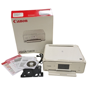 Canon キャノン インクジェットプリンター TS8030 ホワイト ジャンク品 電源入り確認済み