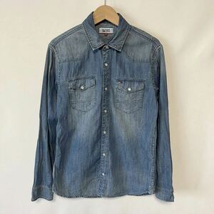 HILFIGER DENIM ヒルフィガーデニム☆デニム長袖シャツ/サイズS