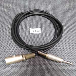 XLR―3極フォン　CANARE CABLE 約2m　管理NO.2452