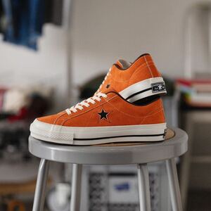 【新品 オレンジ US9.5 28cm TimeLine ONE STAR J VTG】 converse time line タイムライン addict all ox hi chuck taylor ct 50 57 59