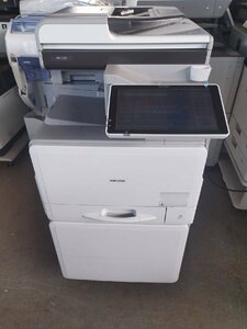 △印字8000枚未満 RICOH リコー MP C307 SPF A4デジタルフルカラー複合機 1段 専用台コピー/FAX/プリンター/スキャナー/両面印刷)D0513M3BH