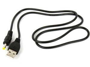 DC4.0オスto USBオス 充電用ケーブル 80cm