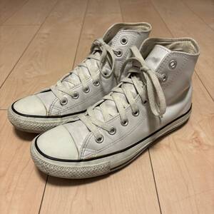 送料無料　コンバース　レザー　オールスター　ハイカット　白　converse ホワイト　 スニーカー CONVERSE コンバース　CONVERSE ALL STAR