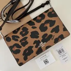 COACH コーチ　ショルダーバッグ　長財布　豹柄　レオパード