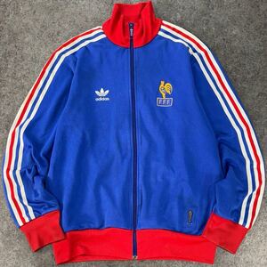 FIFA 公式 00s ADIDAS サッカー フランス代表 2006年 ドイツW杯 モデル トラックジャケット ジャージ ジップアップ トリコロール メンズ O