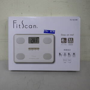 タニタ 体組成計　Ｆｉｔ　Ｓｃａｎ　ナチュラルホワイト　動作品