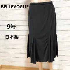 BELLEVOGUE Mサイズ　ブラック　フォーマルにも使える上質膝丈スカート