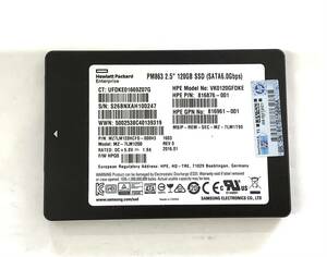 K6060633 SAMSUNG SATA 120GB 2.5インチ SSD 1点【中古動作品】910