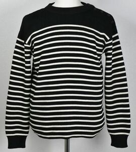 2014 saint laurent paris by Hedi Slimane サンローランパリ コットン ウール ボーダー マリン ニット S border sweater b7814