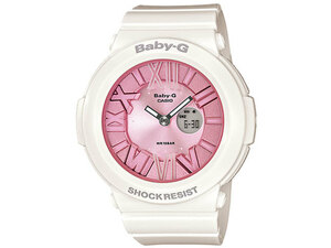 【新品】カシオ BABY-G ★BGA-161-7B2JF★ Blooming Pastel（ブルーミングパステル）ネオンダイアルシリーズ ホワイト×ピンク