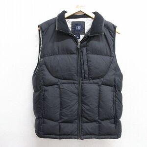 古着 ギャップ GAP ナイロン ダウン ベスト レディース 00s 黒 ブラック 24dec25 中古 アウター