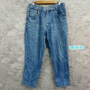 Jeans and Dream デニムジーンズパンツ ブルー ジップフライ バギー 48 実寸W32in USA 海外輸入 古着 SK10147