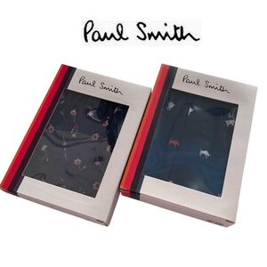 ★新品 定価合計6,600円 Paul Smith (ポールスミス) トランクス 2枚セット L 下着 アンダーウエア インナーウエア パンツ ネイビー★