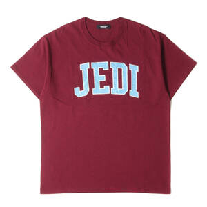 UNDERCOVER アンダーカバー Tシャツ サイズ:L 23SS STAR WARS スターウォーズ ジェダイ サテン パッチ Tシャツ JEDI T-SHIRT ボルドー