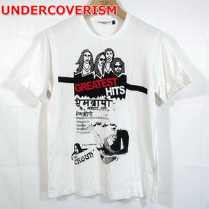 【良品】アンダーカバイズム　ラシュモア山Ｔシャツ　UNDERCOVER ISM　サイズ２（Ｍ）　白黒赤