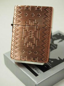 Zippo 1935 Native PICP インディアン ネイティブ彫刻 コパー 銅古美 /両面