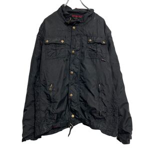 Belstaff ジャケット ベルスタッフ XL ブラック GOLDLABEL ビッグサイズ フルジップ 古着卸 アメリカ仕入 a612-5862