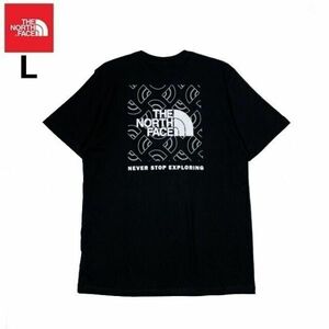 1円～!売切!【正規新品】THE NORTH FACE◆S/S BOX NSE TEE 半袖 Tシャツ US限定 ボックスロゴ グラフィック 男女兼用 登山(L)黒 180902-15