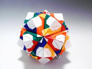 くす玉　30枚組　折り紙　ユニット　S-1　5色　kusudama　origami　ハンドメイド