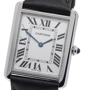 カルティエ CARTIER W1018355 タンクソロLM クォーツ メンズ 良品 _845744