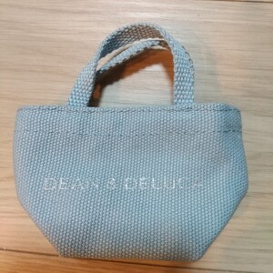 【DEAN&DELUCA*ディーン&デルーカ】トートバッグ*ミニ*スノーブルー