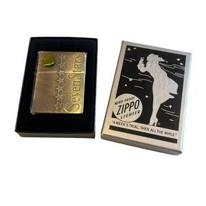 未使用 SEVEN STARS セブンスター 非売品 懸賞当選 ZIPPO 1935年 復刻モデル ライター