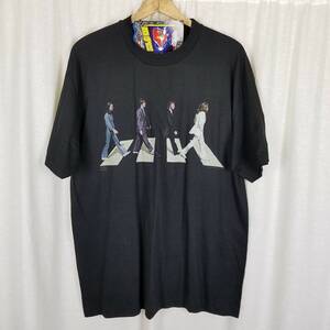 Vintage Winterland The Beatles Abbey Road Black Rock Concert TShirt Mens XL 90s 海外 即決