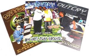 ★ 珍・OUTCRY・W.C.C発行・伝説のG-RAP・ローライダー雑誌・カスタム・ハイドロ・ヒップホップ・B系ファッション・まとめて3冊・即決！